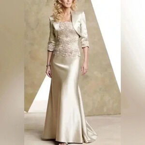 Montage by Mon Cheri 2-piece~Set~Evening Gown and Bolero/Jacket Size 16